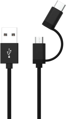 Ansmann Handy, Notebook Ladekabel [1x USB 2.0 Stecker A - 1x USB 2.0 Stecker C, Micro-USB-Stecker] 1