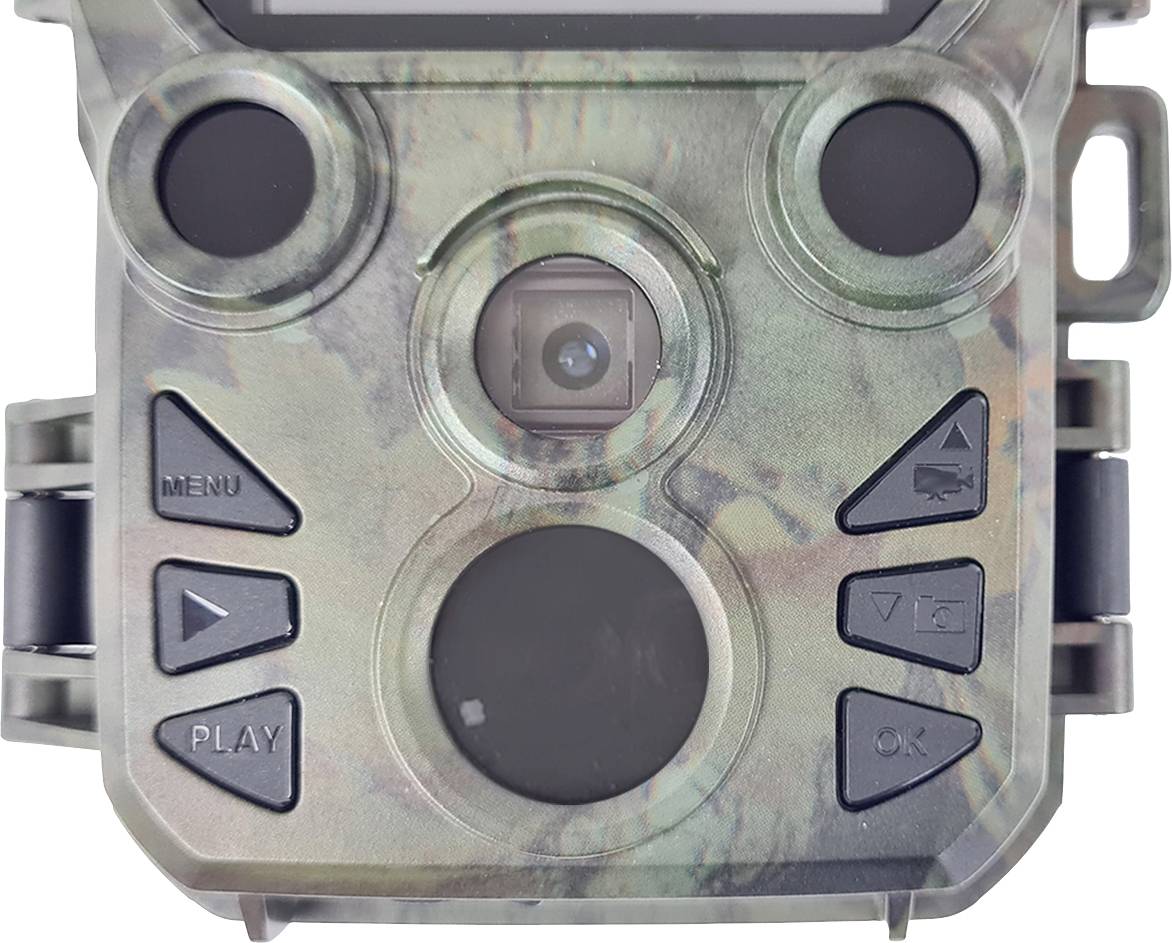 Berger & Schröter Mini Wildkamera 20 Megapixel Black LEDs, Low-Glow-LEDs, Zeitrafferfunktion Camouflage