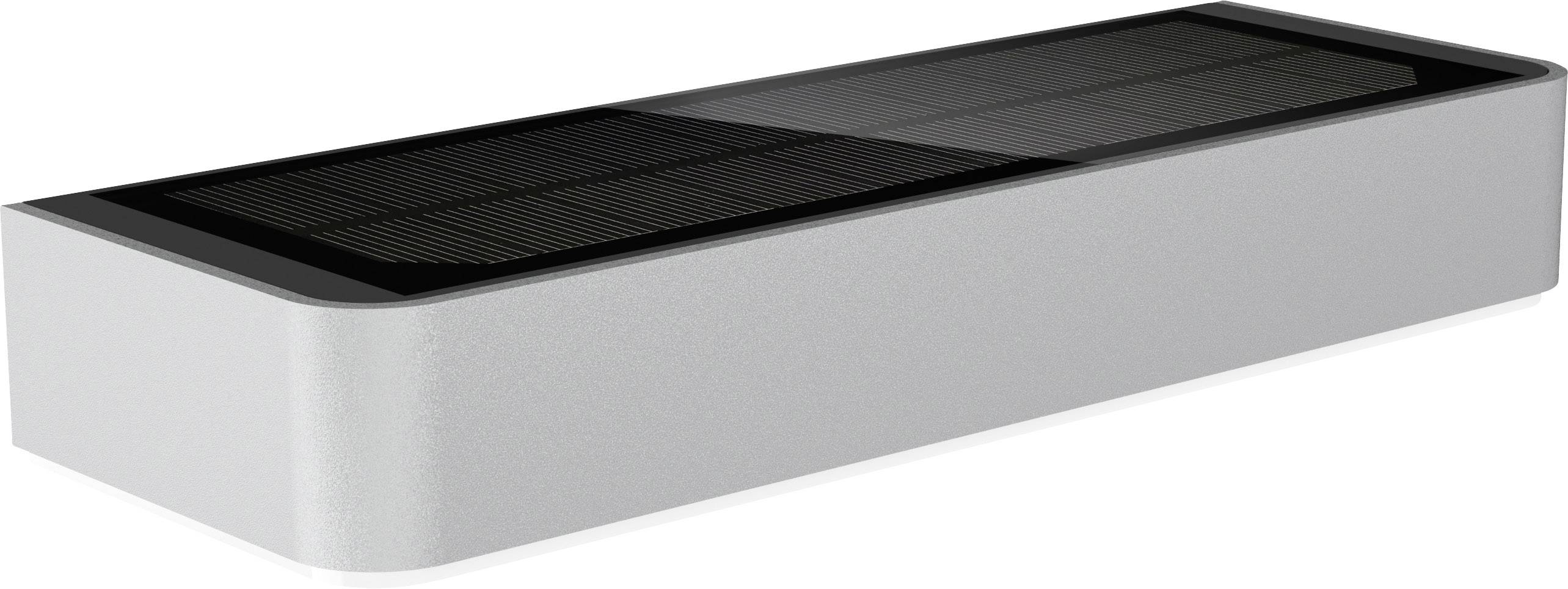 Steinel SOL-O S 052652 Solar-Außenwandleuchte mit Bewegungsmelder LED LED fest eingebaut 1.5W Silber