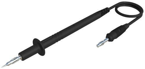 Hirschmann Test & Measurement PL 3 Messleitung 4 mm-Stecker Lamellenstecker 4 mm 1.00 m Schwarz 1 S