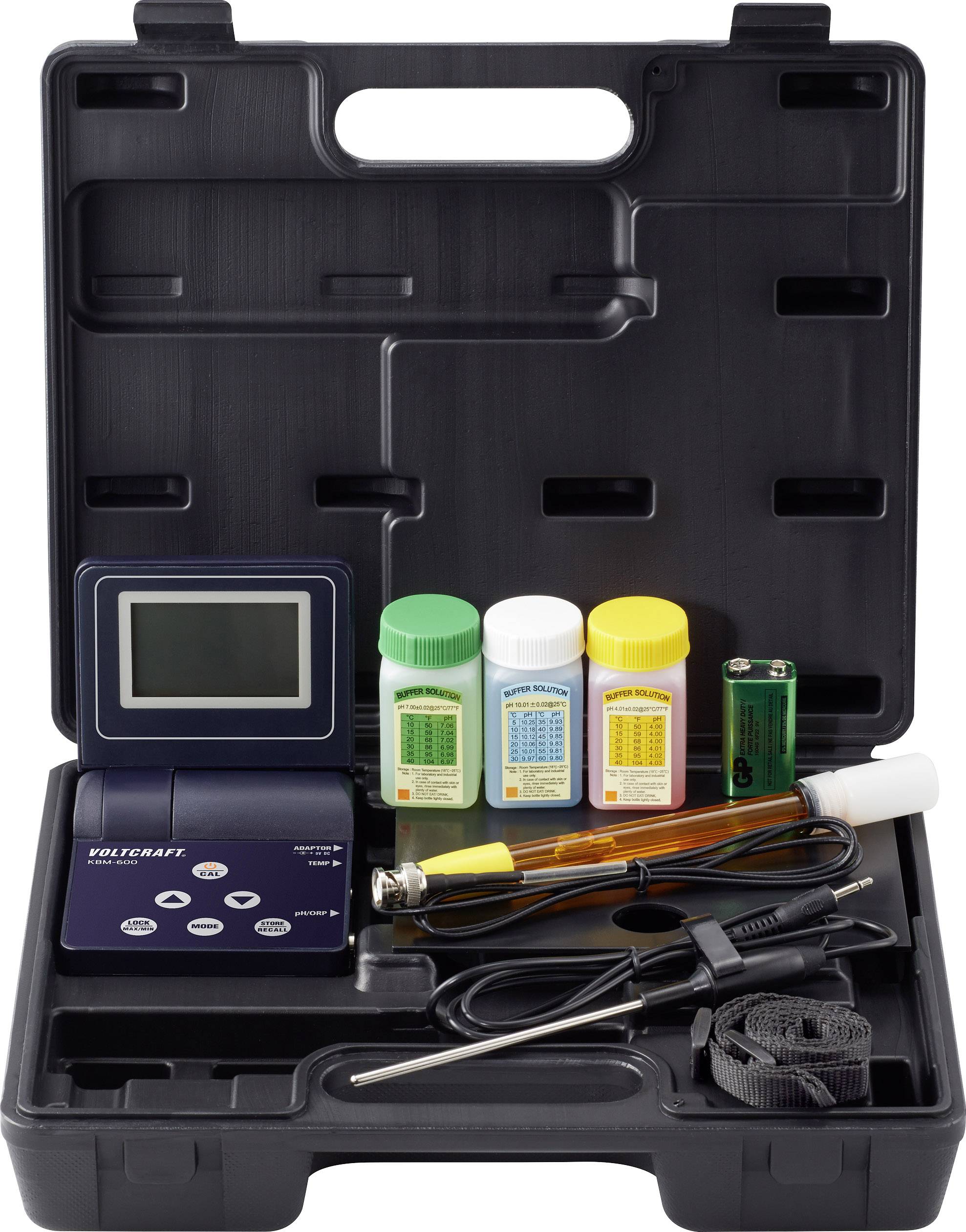 VOLTCRAFT KBM-600 Kombi-Messgerät Redox (ORP), pH-Wert, Temperatur