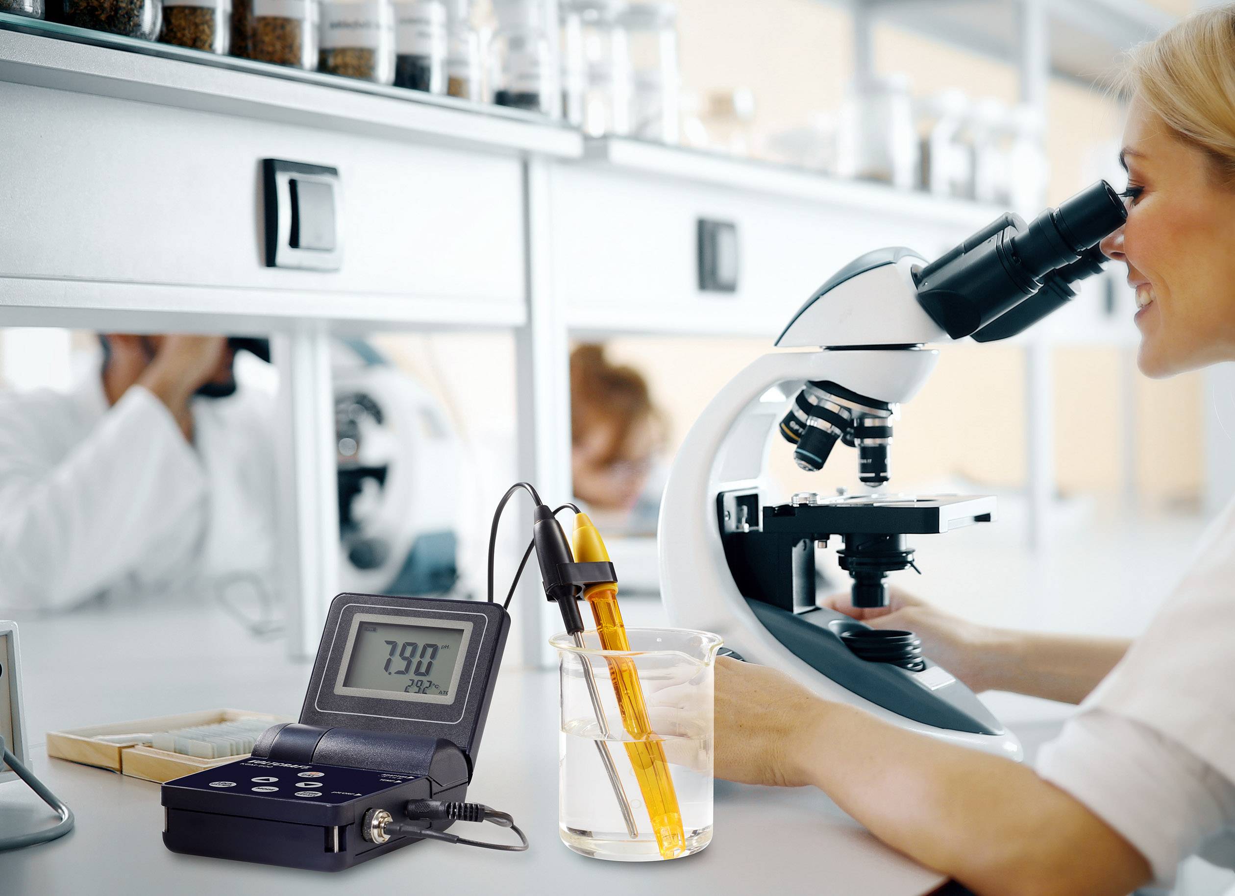 VOLTCRAFT KBM-600 Kombi-Messgerät Redox (ORP), pH-Wert, Temperatur