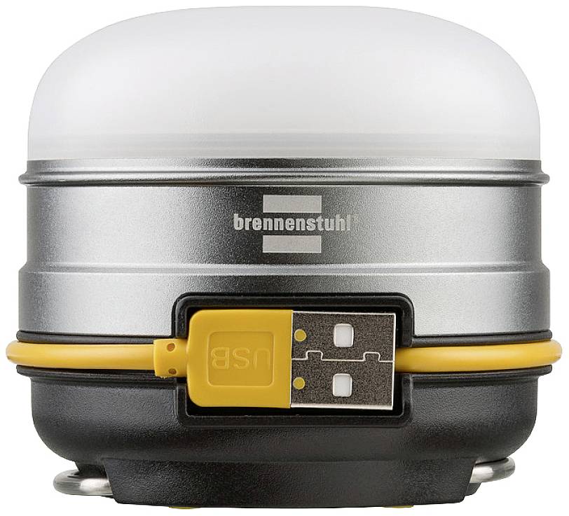 Brennenstuhl 1171540 Oli 0300A LED Camping-Leuchte 350lm akkubetrieben Silber, Schwarz, Gelb