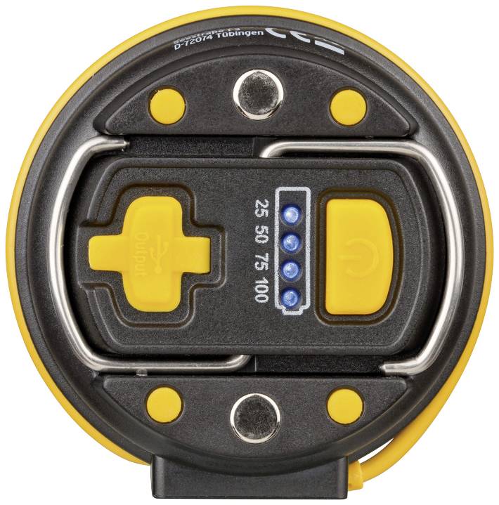 Brennenstuhl 1171540 Oli 0300A LED Camping-Leuchte 350lm akkubetrieben Silber, Schwarz, Gelb