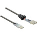 Renkforce USB-Kabel USB 2.0 USB-C® Stecker, USB-A Buchse 7.50 m Schwarz vergoldete Steckkontakte RF