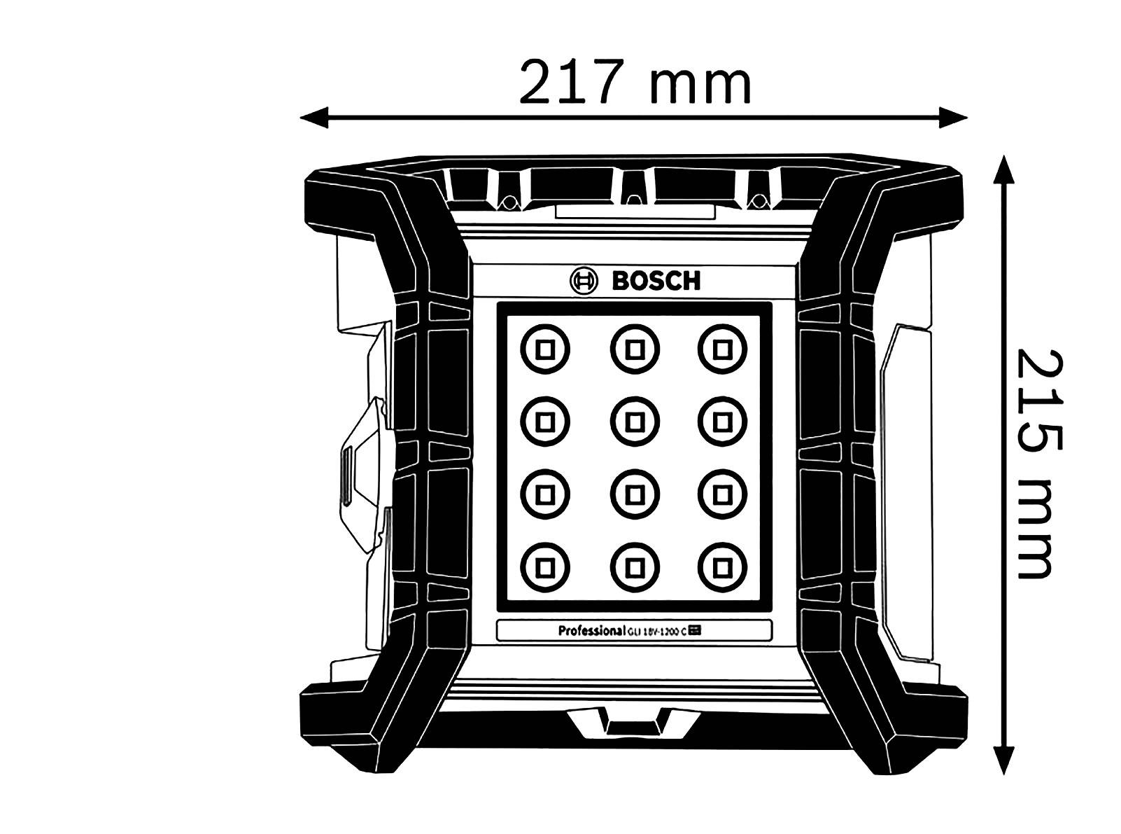 Bosch Professional GLI 18V-1200 C Baustrahler 1200lm 0601446700
