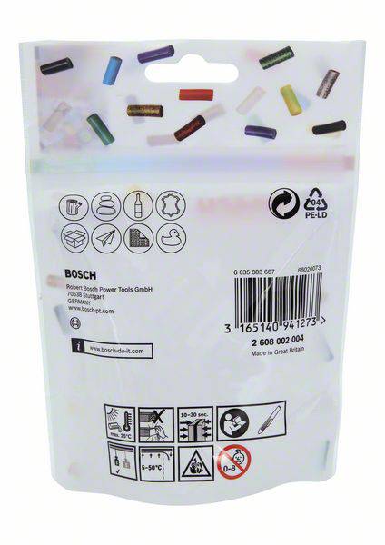Bosch Accessories Gluey Heißklebesticks 7mm 20mm Transparent 55g 70St.