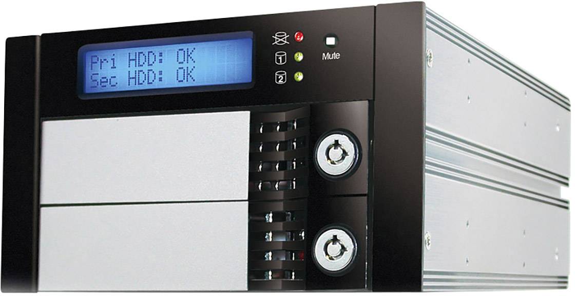 RAIDON SR2611-2S-S2R+ SATA-Festplatten-Gehäuse 3.5 Zoll SATA III, Molex