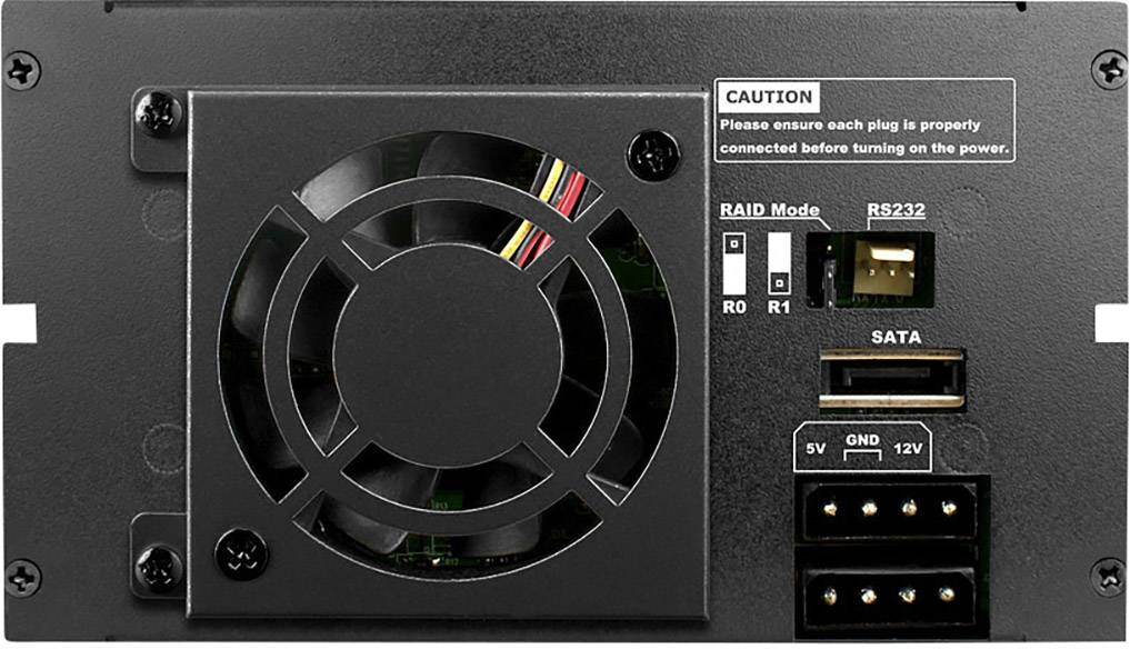 RAIDON SR2611-2S-S2R+ SATA-Festplatten-Gehäuse 3.5 Zoll SATA III, Molex