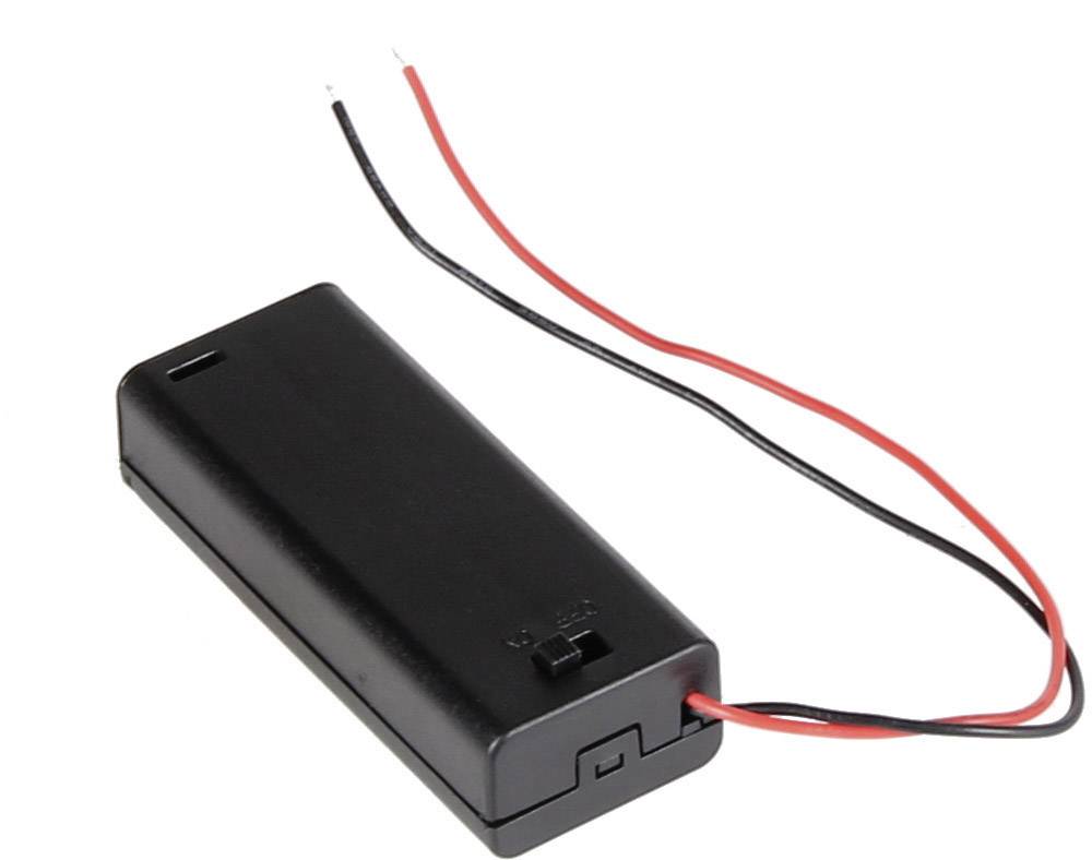 Joy-it COM-BF2XAAA Batteriehalter 2x Micro (AAA) (B x H x T) 26 x 15.5 x 62.5mm