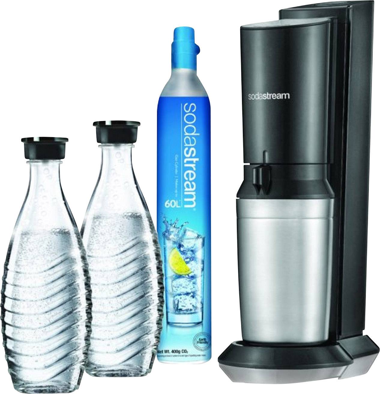 SodaStream Crystal 2.0 *schwarz* inkl. 2 Glaskaraffen