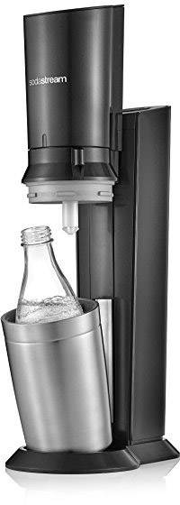 Sodastream Wassersprudler Crystal 2.0 Titan inkl. 2 Glaskaraffen, und 1 CO2-Zylinder