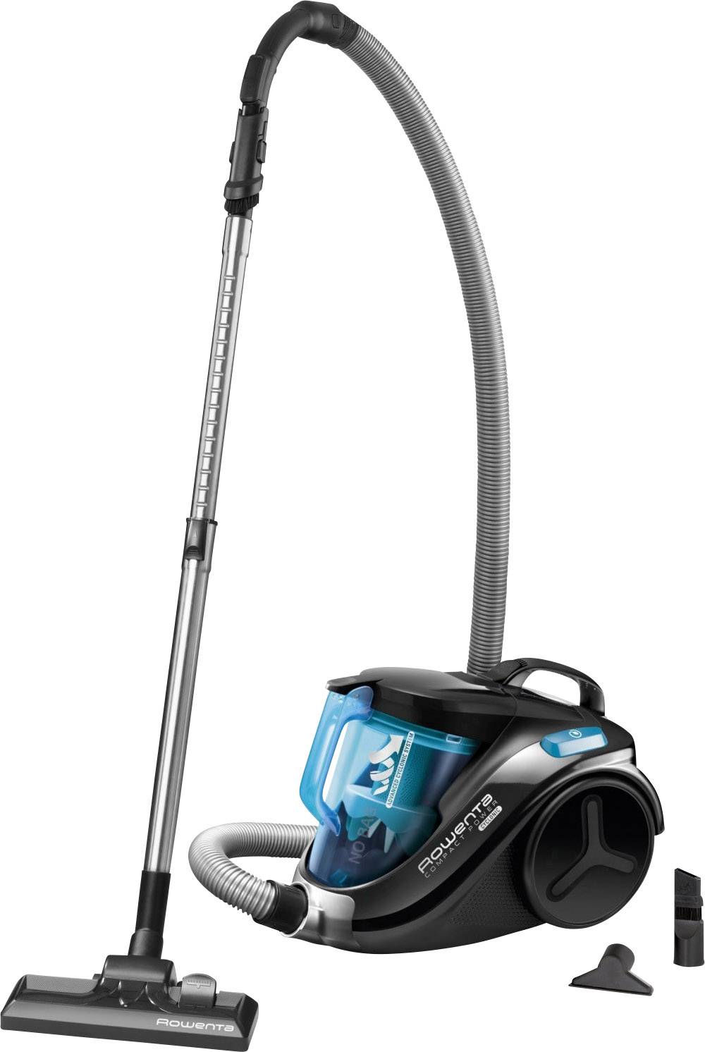 Rowenta Compact Power Cyclonic RO3731EA - Staubsauger - Kanister - beutellos - Blau/Schwarz
