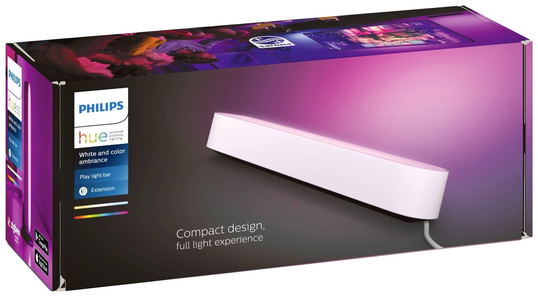 Philips Lighting Hue LED Lightbar Erweiterung 78203/31/P7 Play LED fest eingebaut 6 W RGBW