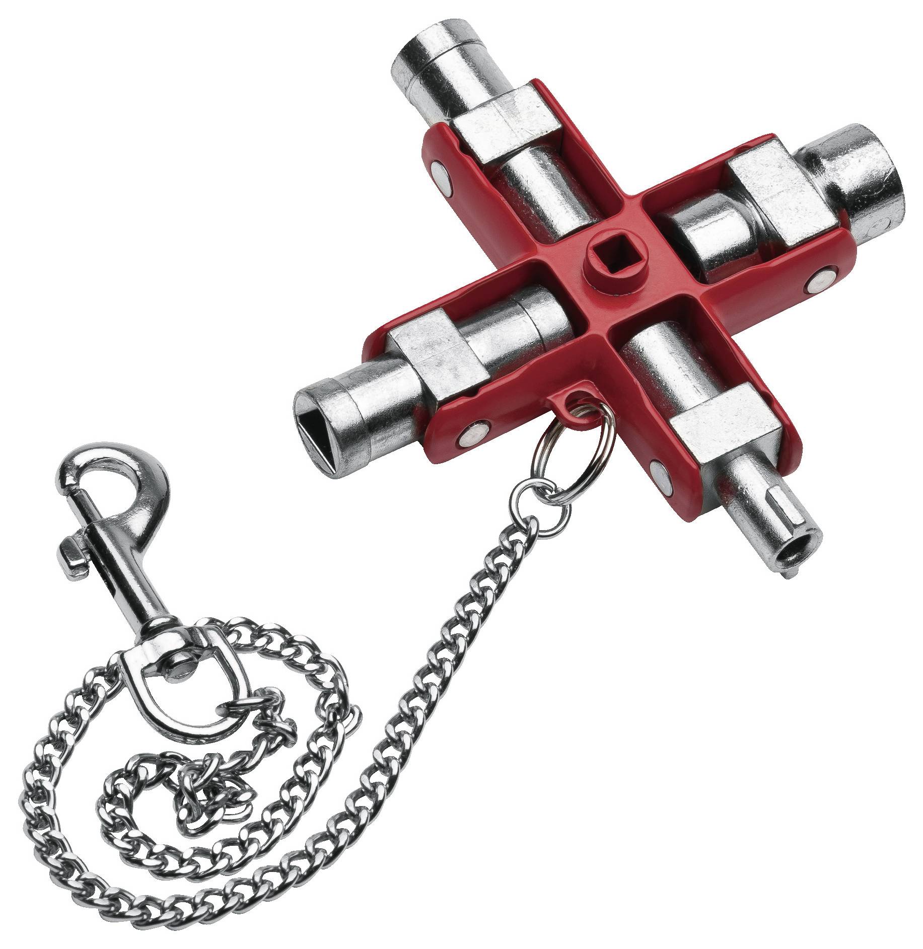 NWS 2005-6-SB Schaltschrankschlüssel Zinkdruckguss Rot 1St.