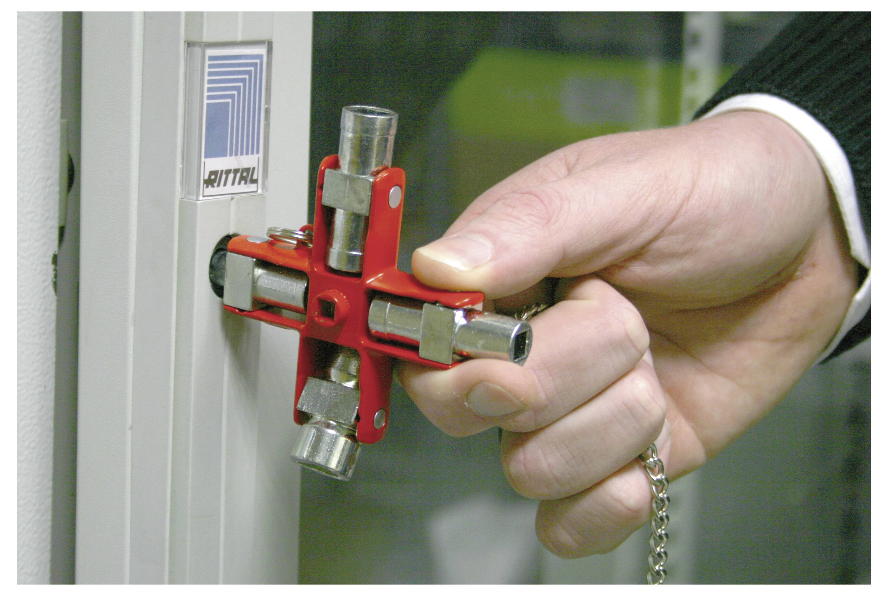 NWS 2005-6-SB Schaltschrankschlüssel Zinkdruckguss Rot 1St.