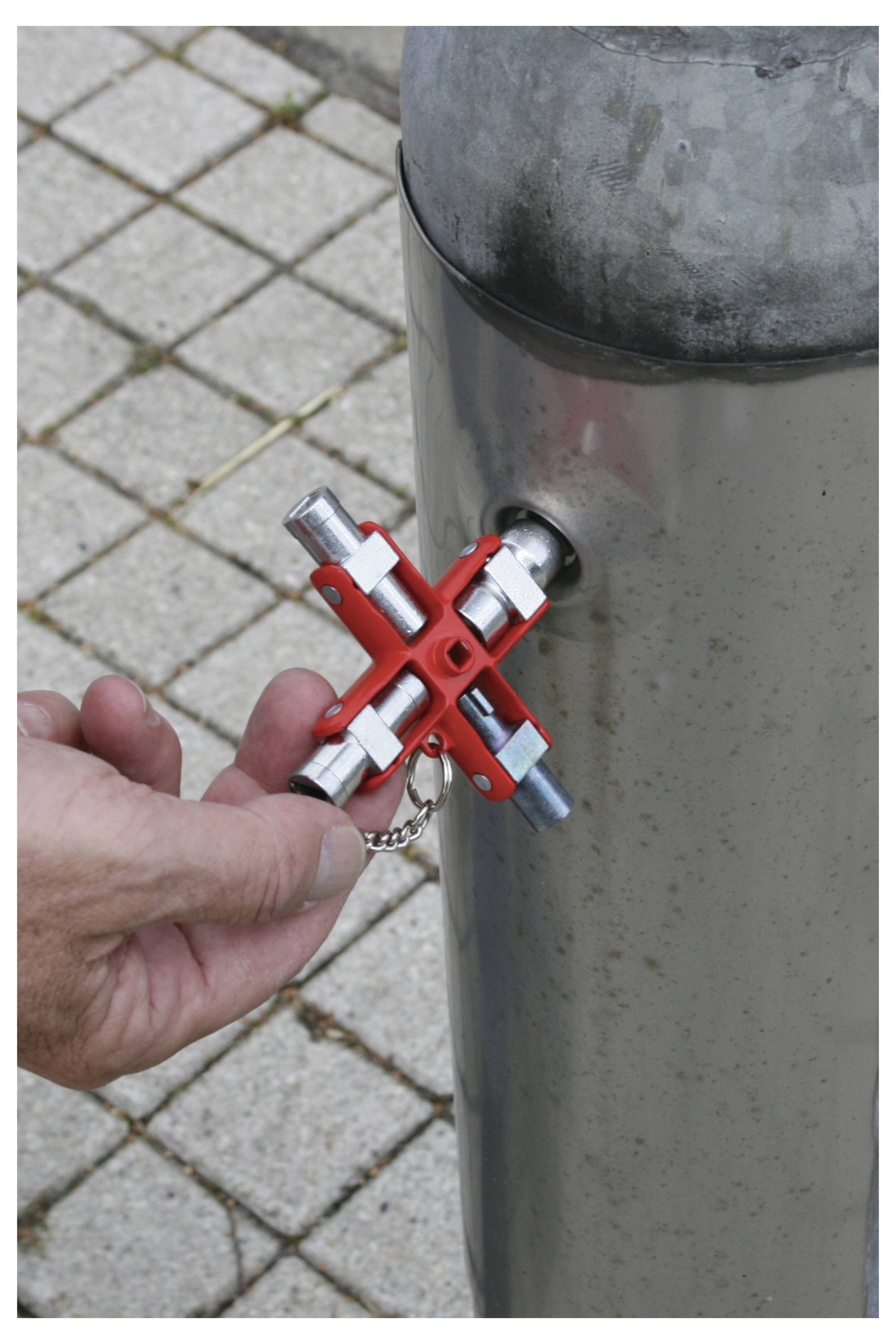 NWS 2005-6-SB Schaltschrankschlüssel Zinkdruckguss Rot 1St.