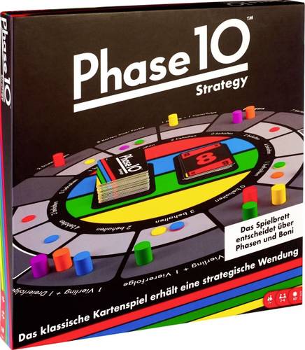 Mattel Phase 10 Strategy Brettspiel FTB29 Phase 10 Brettspiel FTB29