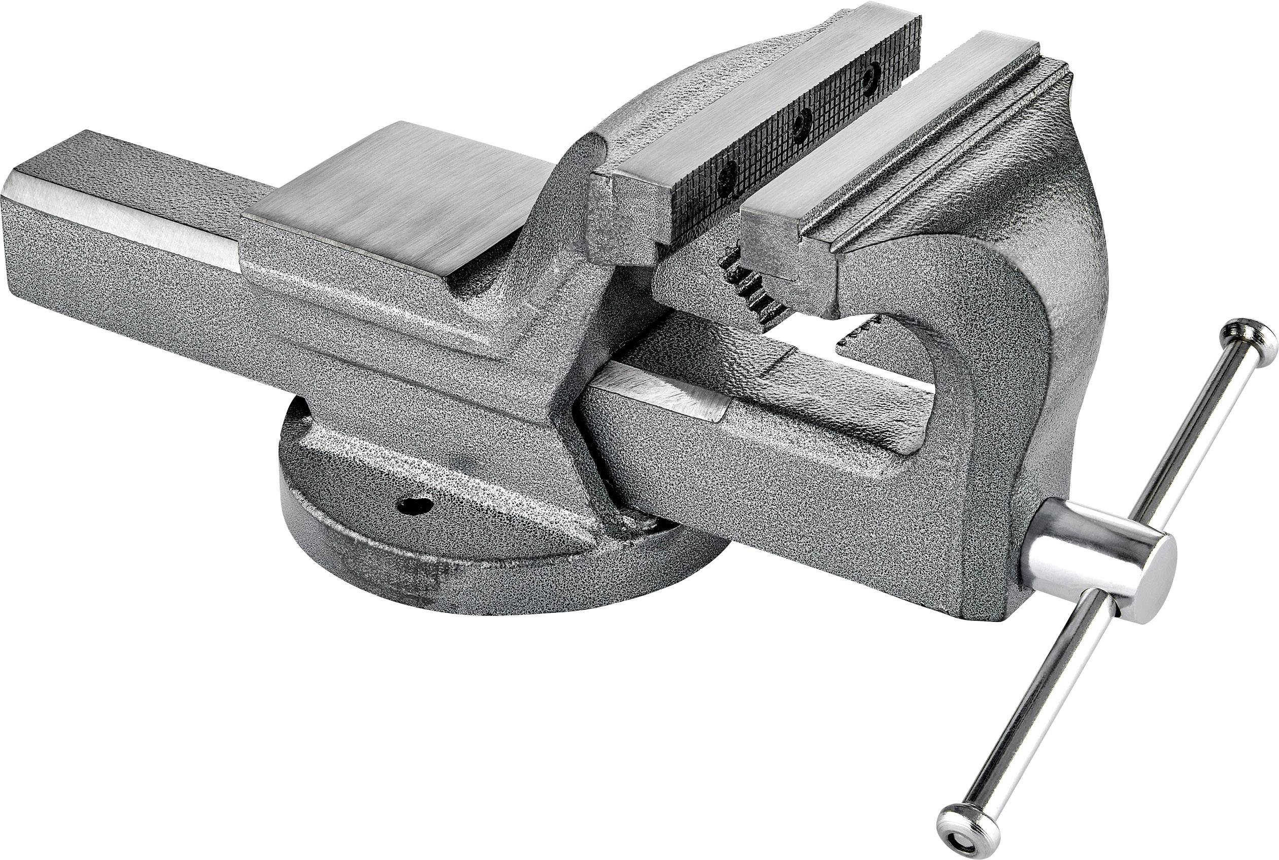 TOOLCRAFT TO-5342445 Schraubstock TO-5342445 Backenbreite: 100mm Spann-Weite (max.): 125mm