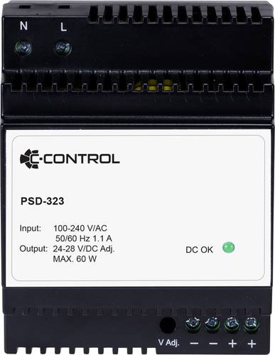 PSD-323 Hutschienen-Netzteil (DIN-Rail) Verbrauch (StandBy) 0.3W 24 V/DC 2.5A 60W 1 x