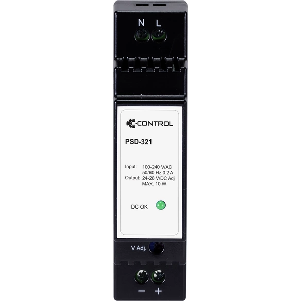 C-Control PSD-321 Hutschienen-Netzteil (DIN-Rail) Verbrauch (StandBy) 0.3W 24 V/DC 0.42A 10W Anzahl Ausgänge:1 x Inhalt 1St. C-Control PSD-321 Hutschienen-Netzteil (DIN-Rail) Verbrauch (StandBy) 0.3W 24 V/DC 0.42A 10W Anzahl Ausgänge:1 x Inhalt 1St.