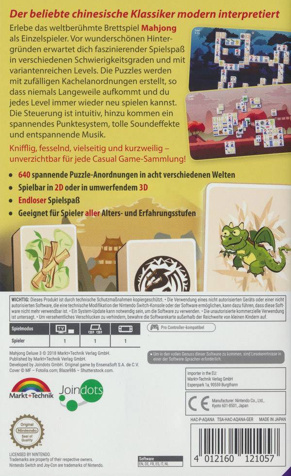 Mahjong Deluxe 3 Nintendo Switch USK: 0