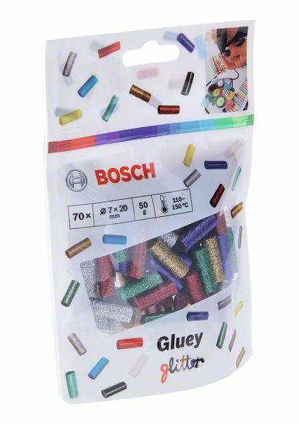 Bosch Accessories Gluey Heißklebesticks 7mm 20mm Glitzereffekt 58g 70St.