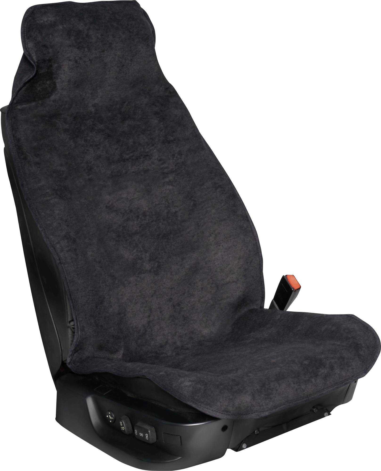 cartrend 10048 Frottee Sport Sitzauflage Frottee Schwarz Beifahrersitz, Fahrersitz