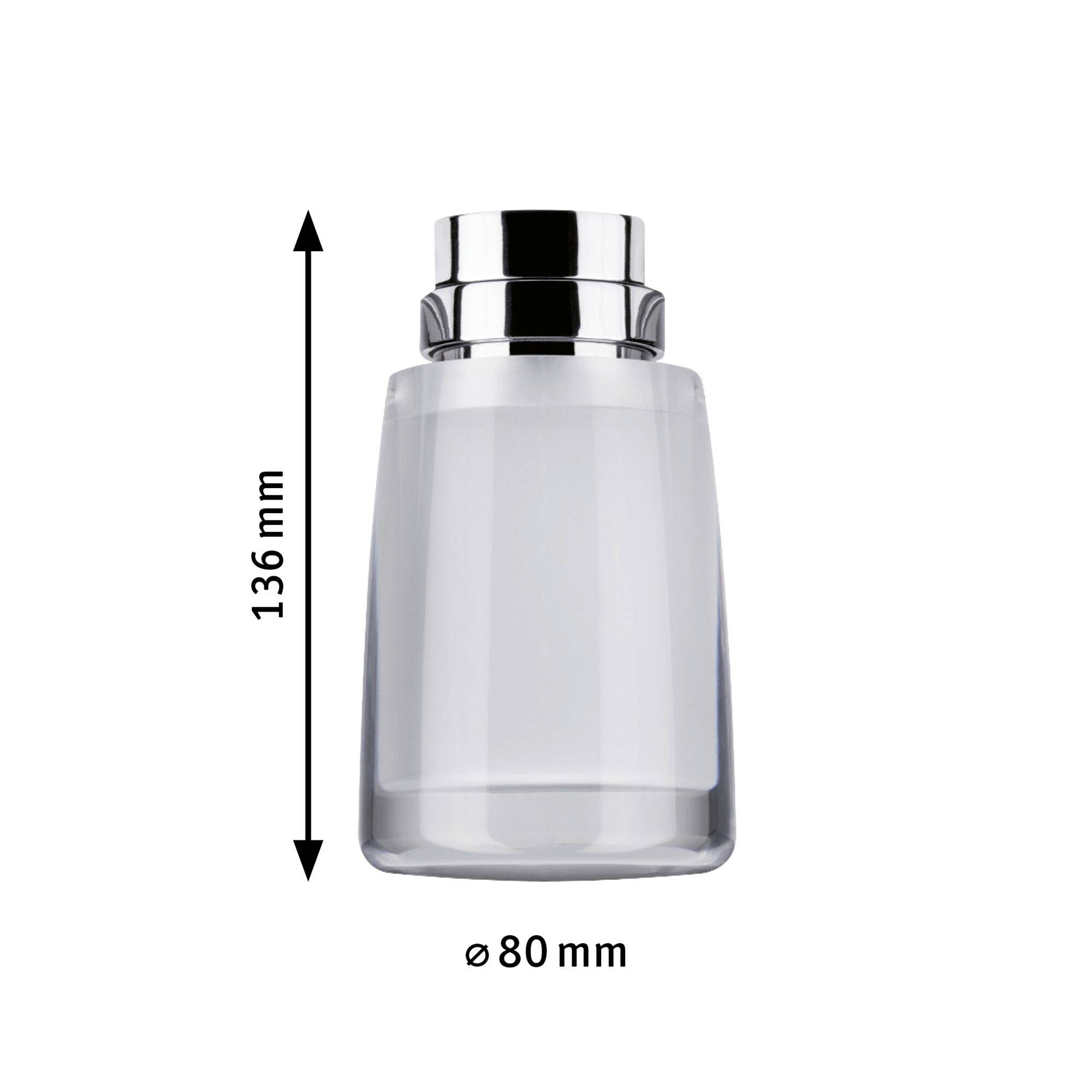 Paulmann Safira Hochvolt-Schienensystem-Leuchte URail LED fest eingebaut 5.2W LED Chrom, Klar, Satin