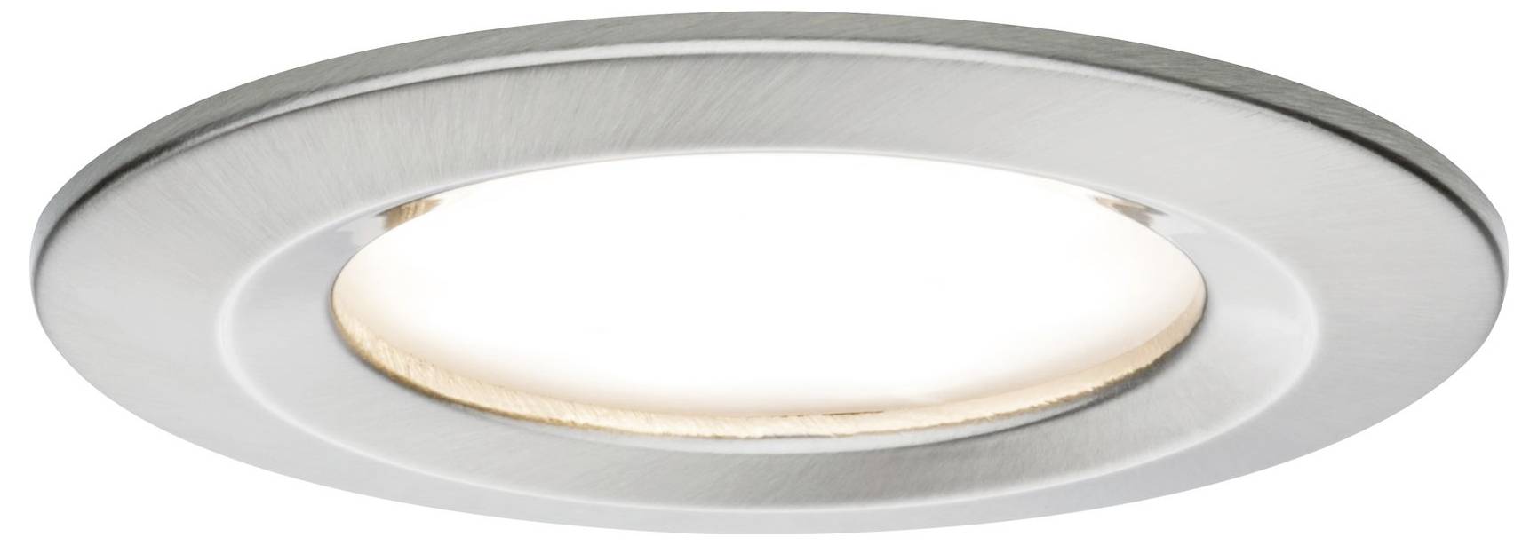 Paulmann Nova Bad-Einbauleuchte 3er Set LED LED 18W IP44 Eisen (gebürstet)