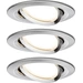 Paulmann 93447 Nova Einbauleuchte 3er Set LED LED 18W Eisen (gebürstet) Paulmann 93447 Nova Einbauleuchte 3er Set LED LED 18W Eisen (gebürstet)