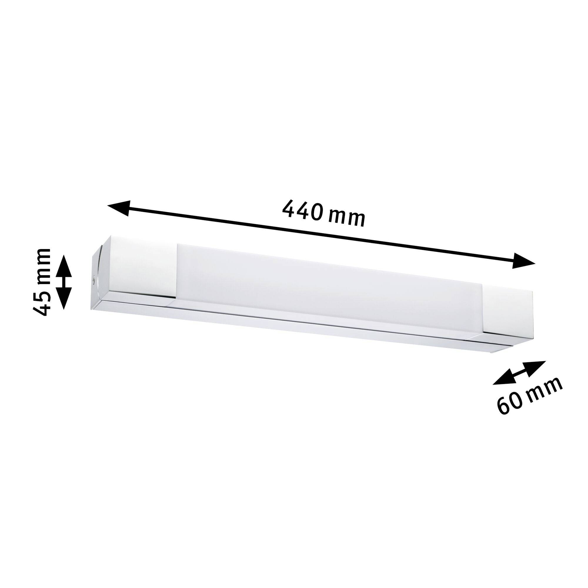 Paulmann Quasar 79714 LED-Spiegelleuchte 7.5W Warmweiß Chrom, Weiß