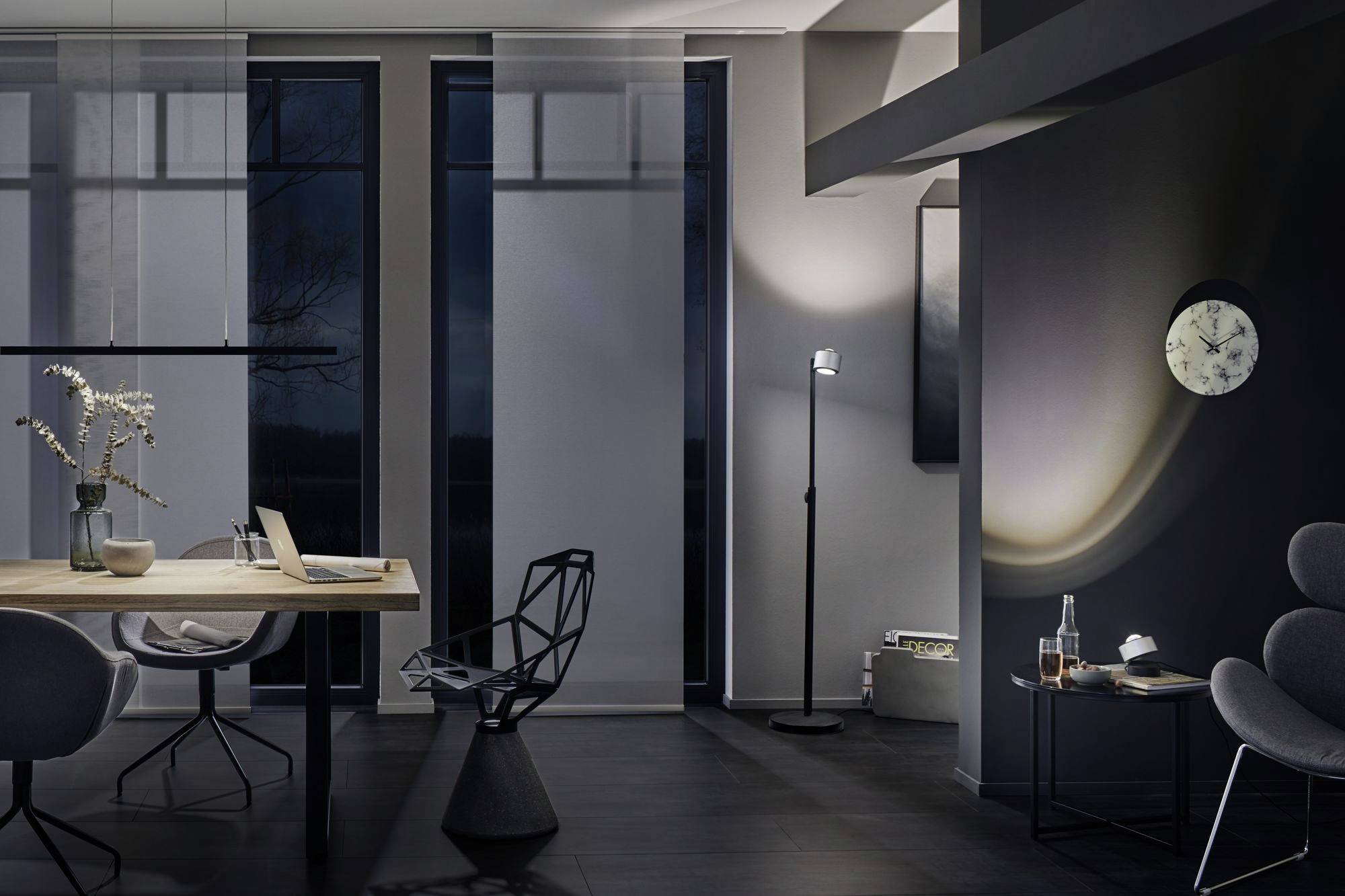 Paulmann Lento 79694 LED-Pendelleuchte LED LED fest eingebaut 43 W Schwarz (glänzend)