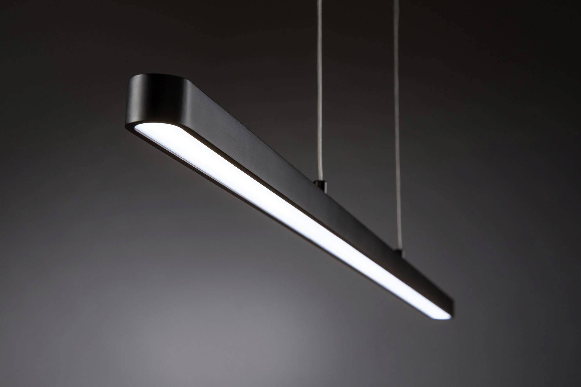 Paulmann Lento 79694 LED-Pendelleuchte LED LED fest eingebaut 43 W Schwarz (glänzend)