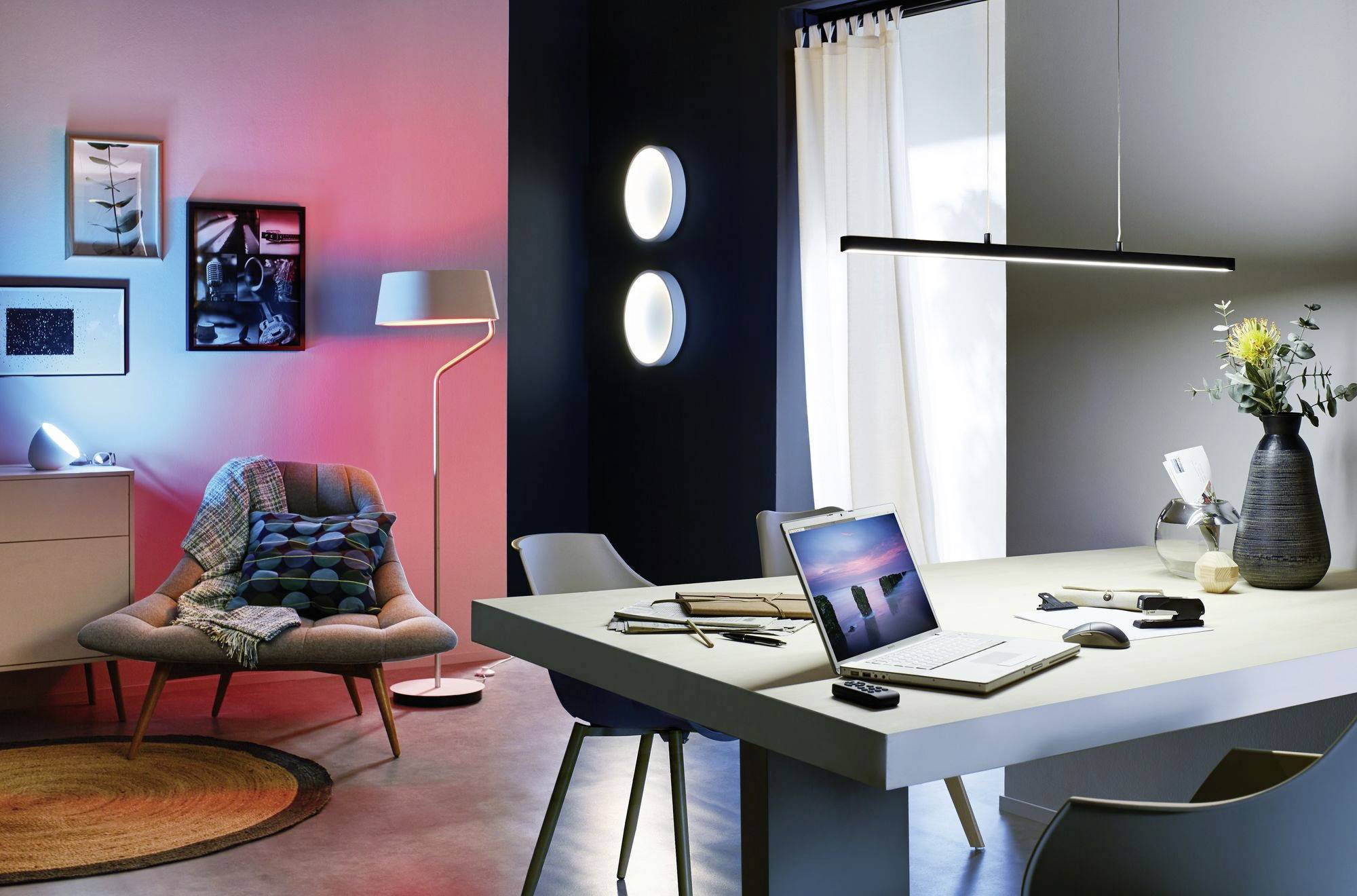 Paulmann Lento 79694 LED-Pendelleuchte LED LED fest eingebaut 43 W Schwarz (glänzend)