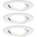 Paulmann 93449 Nova Einbauleuchte 3er Set LED LED 18W Weiß (matt) Paulmann 93449 Nova Einbauleuchte 3er Set LED LED 18W Weiß (matt)
