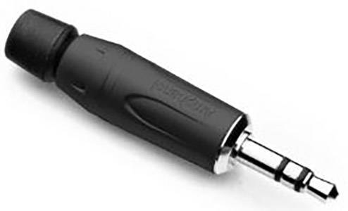 Amphenol KS3PB-AU Klinken-Steckverbinder 3.5 mm Stecker, gerade Stereo Schwarz 1 St.