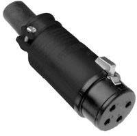 Amphenol EP-6-11PB XLR-Steckverbinder Kupplung, gerade Polzahl: 6 Schwarz 1St.