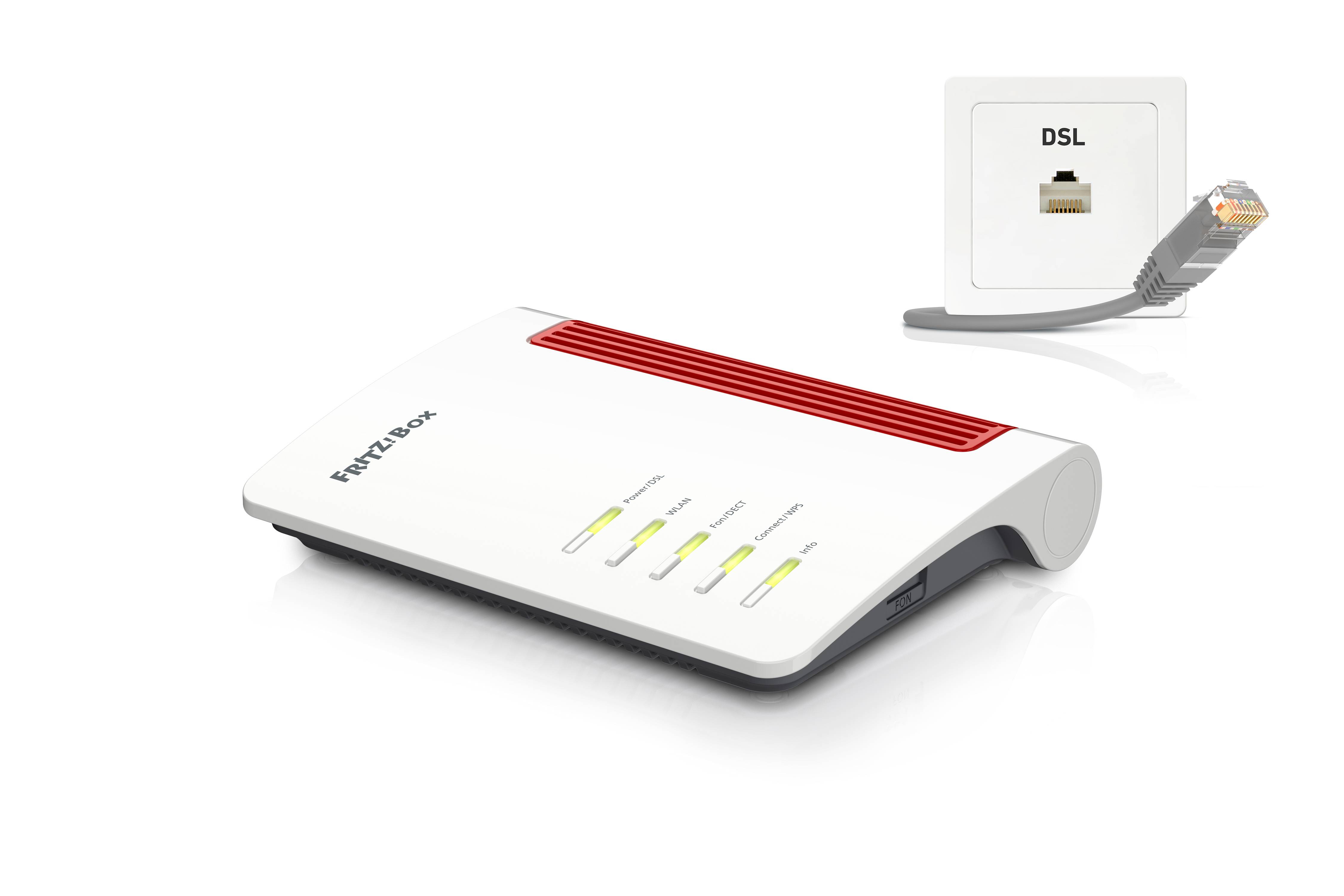 FRITZ! FRITZ!Box 7530 WLAN Router mit Modem Integriertes Modem: ADSL, VDSL 2.4 GHz, 5 GHz 1200 MBit/s