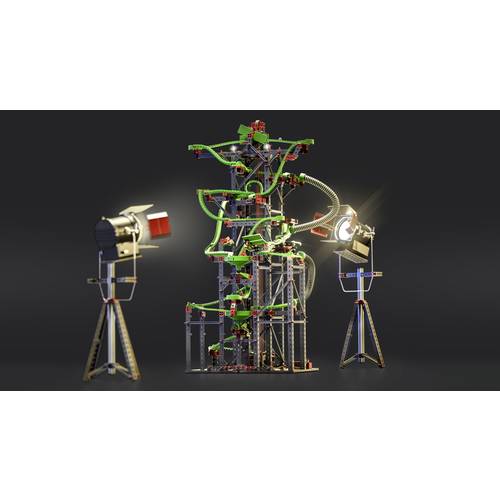 fischertechnik 536621 pista per biglie Dynamic L2 – kit per bambini dai 9 anni in su, giocattolo educativo con motore e curve ad alta velocità fischertechnik 536621 pista per biglie Dynamic L2 – kit per bambini dai 9 anni in su, giocattolo educativo con motore e curve ad alta velocità