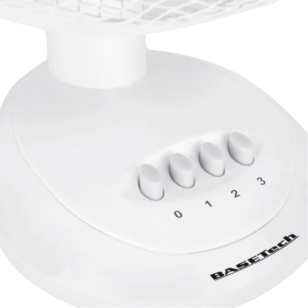 Basetech Tischventilator 40 W (Ø x H) 340 mm x 480 mm Weiß