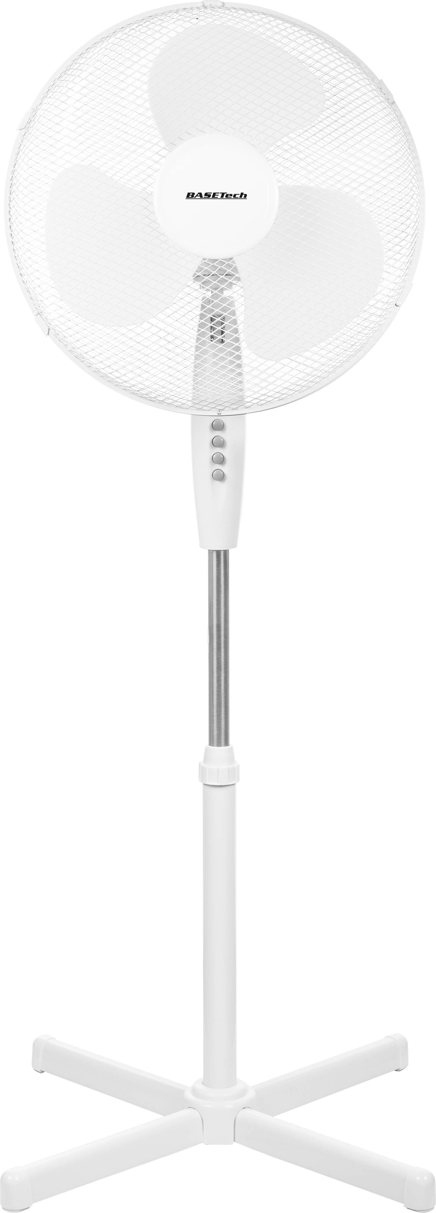 Basetech Standventilator 45W (Ø x H) 400mm x 1250mm Weiß