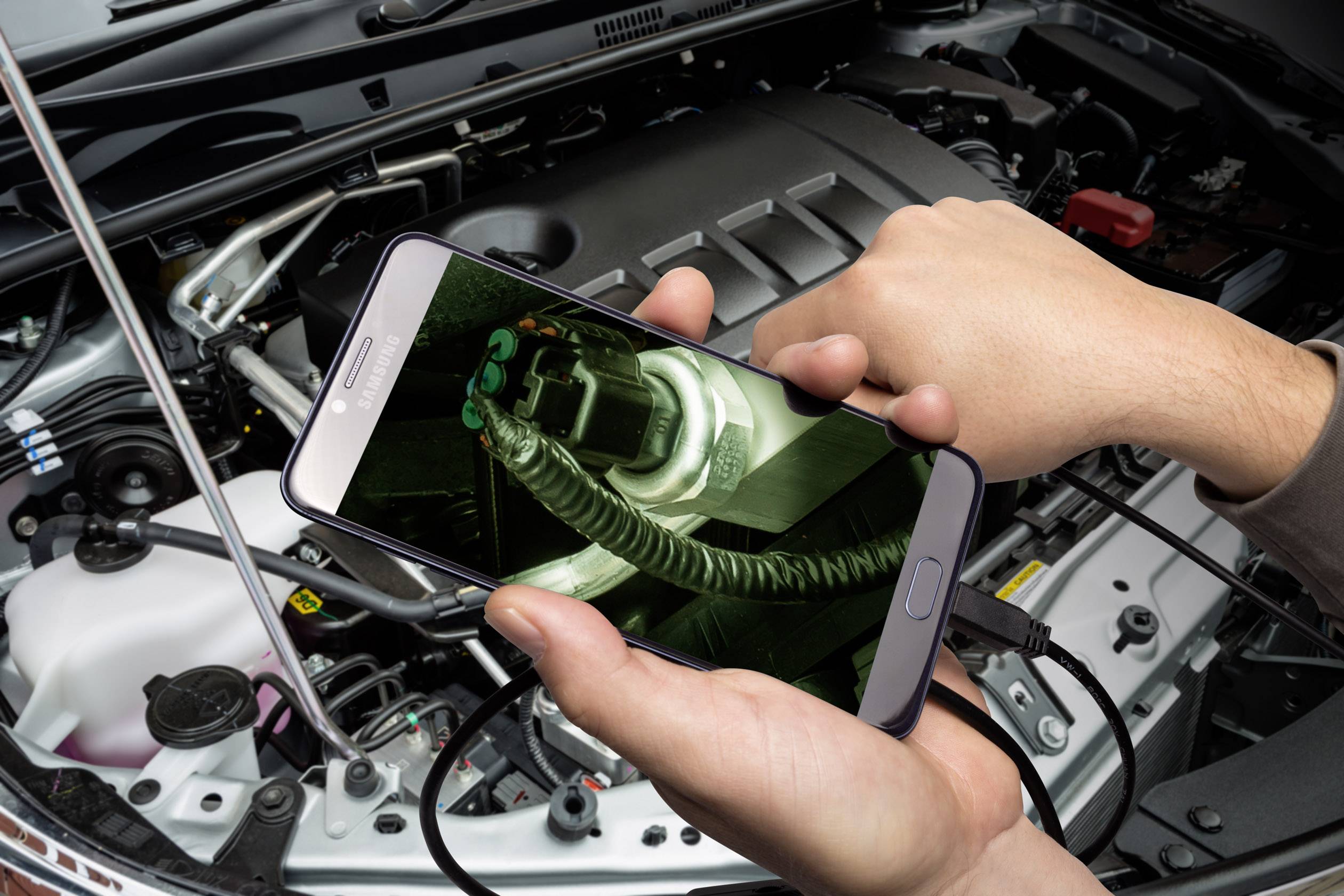 VOLTCRAFT VC-8919590 USB-Endoskop Sonden-Ø: 8mm Sonden-Länge: 9.85m