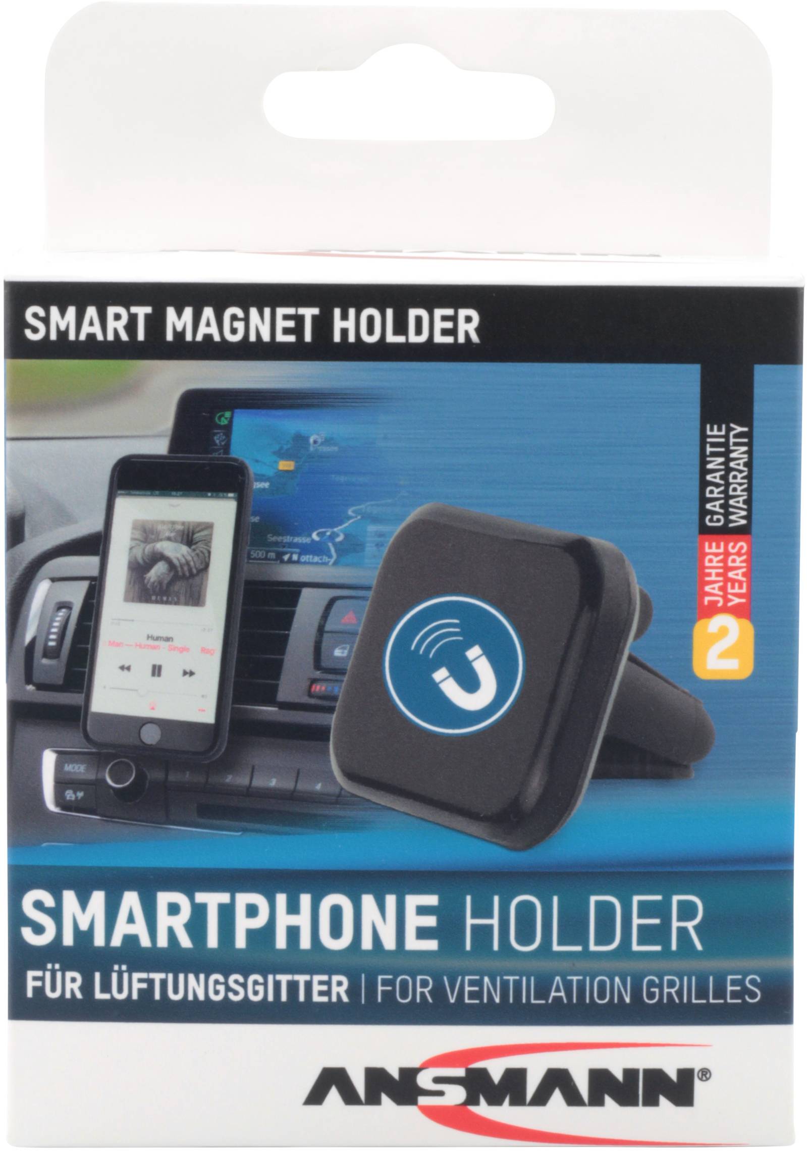 Ansmann Smart Magnet Lüftungsgitter-Halterung Handy-Kfz-Halterung