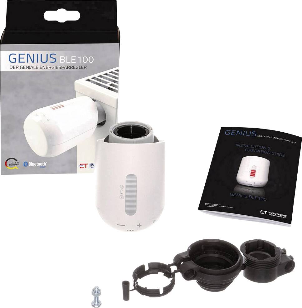 Eurotronic Genius BLE 100 Funk-Heizkörperthermostat elektronisch 8 bis 28°C