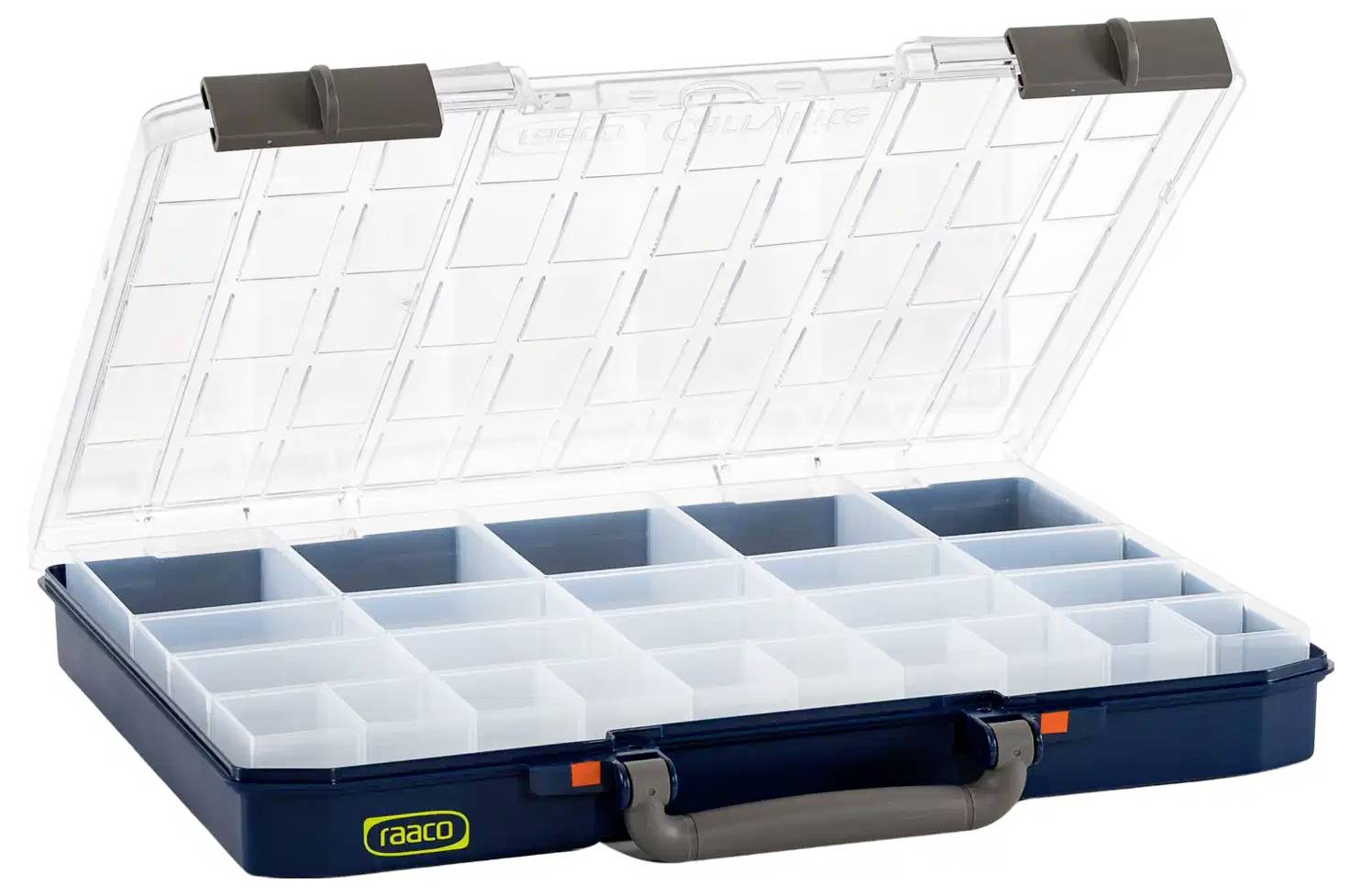 Raaco CarryLite 55 5x10-25/2 DLU Sortimentskoffer (B x H x T) 413 x 58 x 330mm Anzahl Fächer: 25 Inhalt 1St.