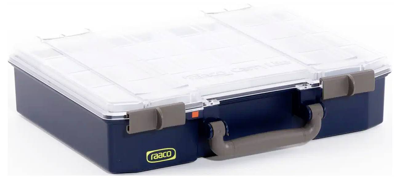 raaco CarryLite 80 4x8-9 Sortimentskoffer (B x H x T) 337 x 79 x 278 mm Anzahl Fächer: 9 Inhalt 1 St.