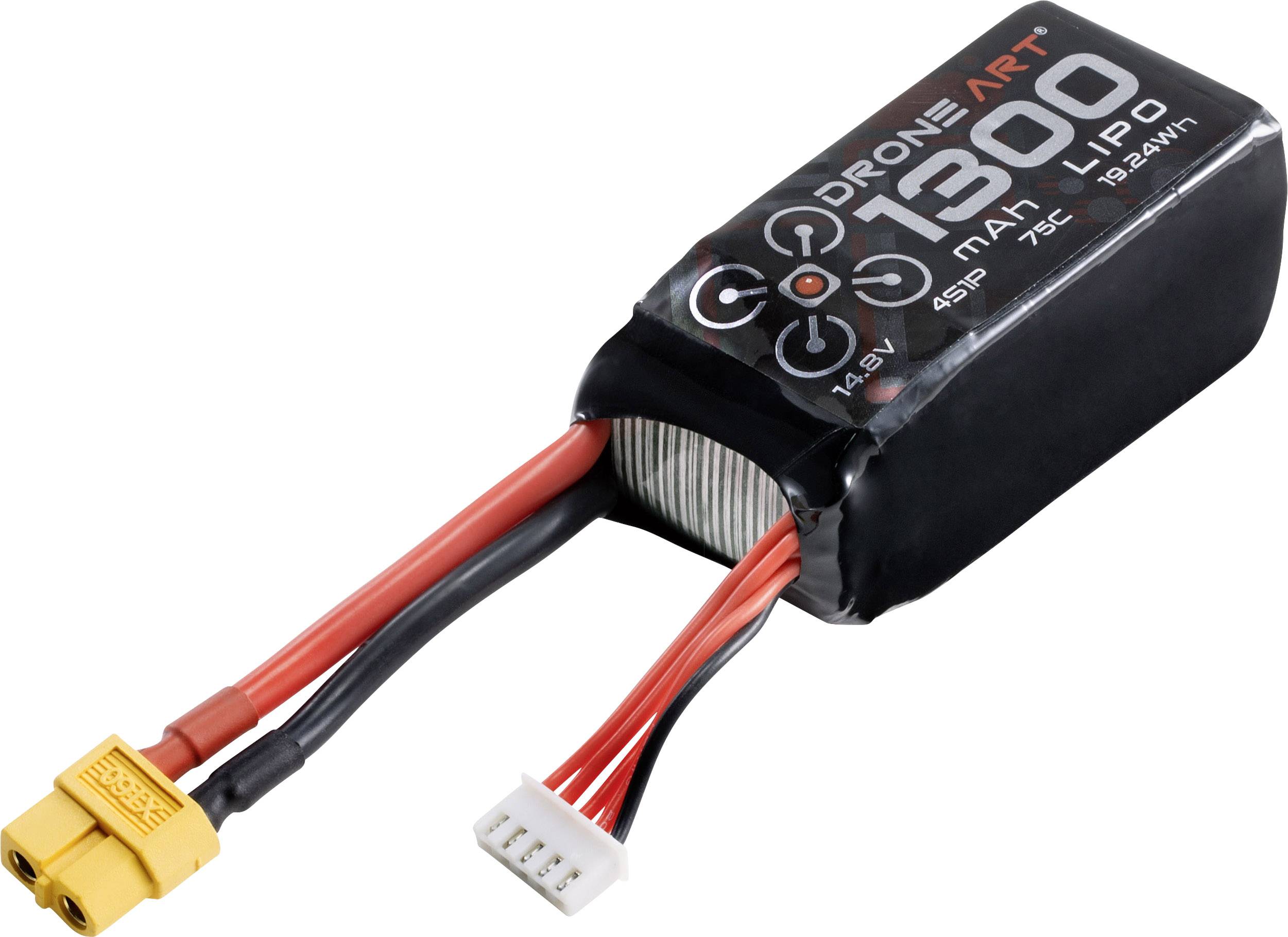DroneArt Modellbau-Akkupack (LiPo) 14.8 V 1300 mAh Zellen-Zahl: 4 75 C Softcase XT60