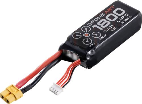 Modellbau-Akkupack (LiPo) 11.1V 1800 mAh Zellen-Zahl: 3 45 C Softcase XT60