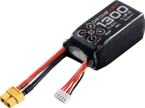 Modellbau-Akkupack (LiPo) 14.8V 1300 mAh Zellen-Zahl: 4 95 C Softcase XT60